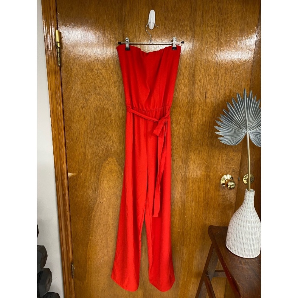 Agaci Red Jumpsuit